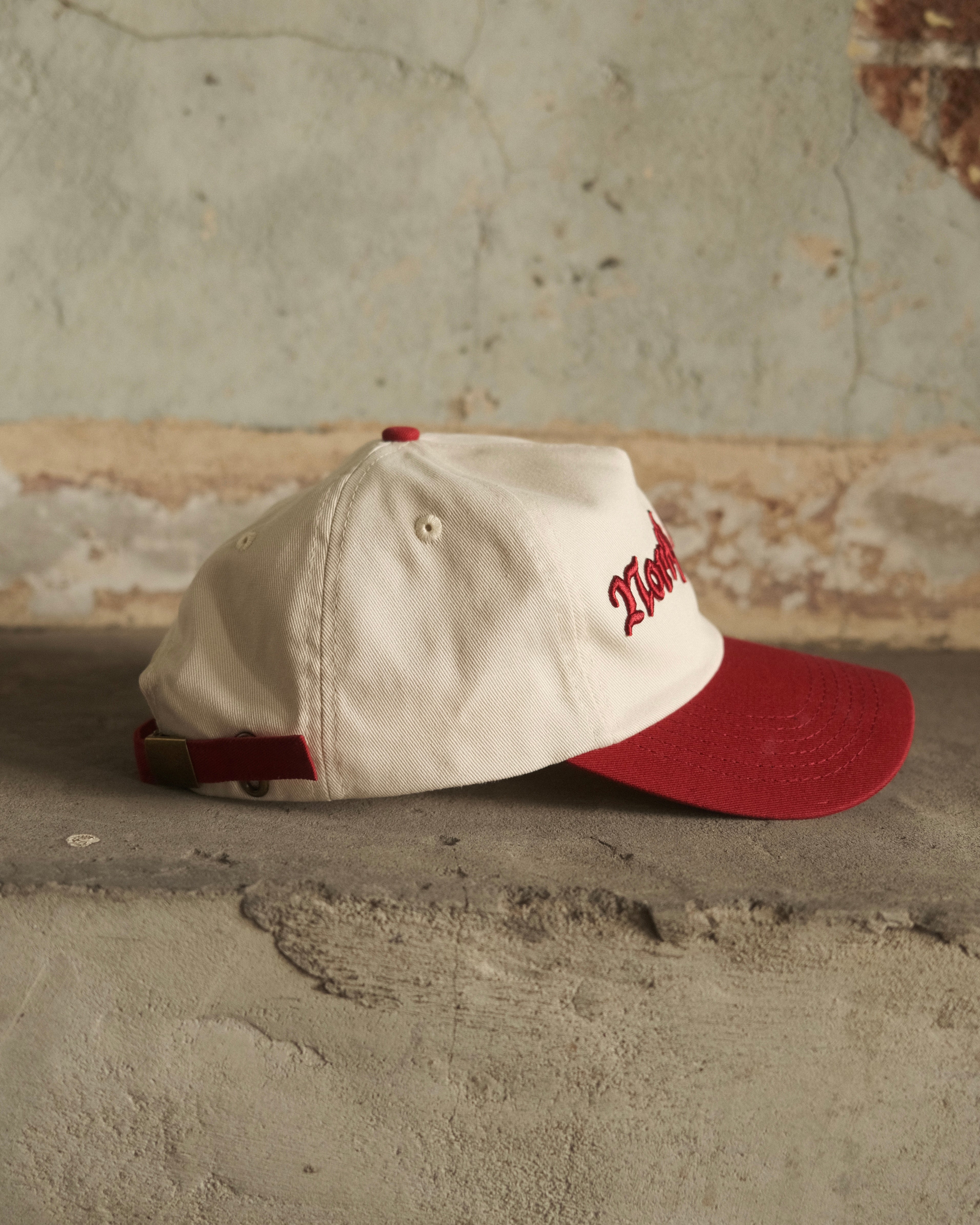 Red North Cross baseball cap