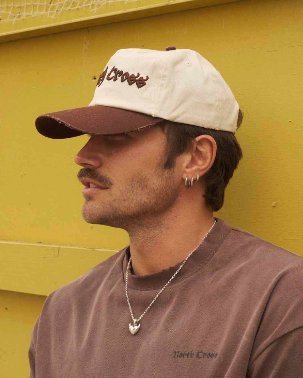 BROWN BASEBALL CAP - North Cross - Headwear