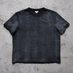 DISTRESSED CROPPED TEE - VINTAGE BLACK - North Cross -