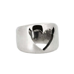 HORNED HEART RING - North Cross - Rings