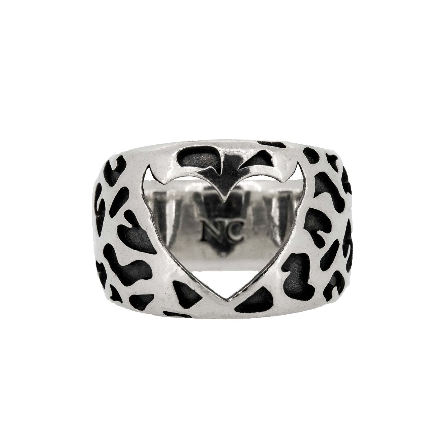 LEOPARD HORNED HEART RING - North Cross - Rings