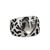 LEOPARD HORNED HEART RING - North Cross - Rings