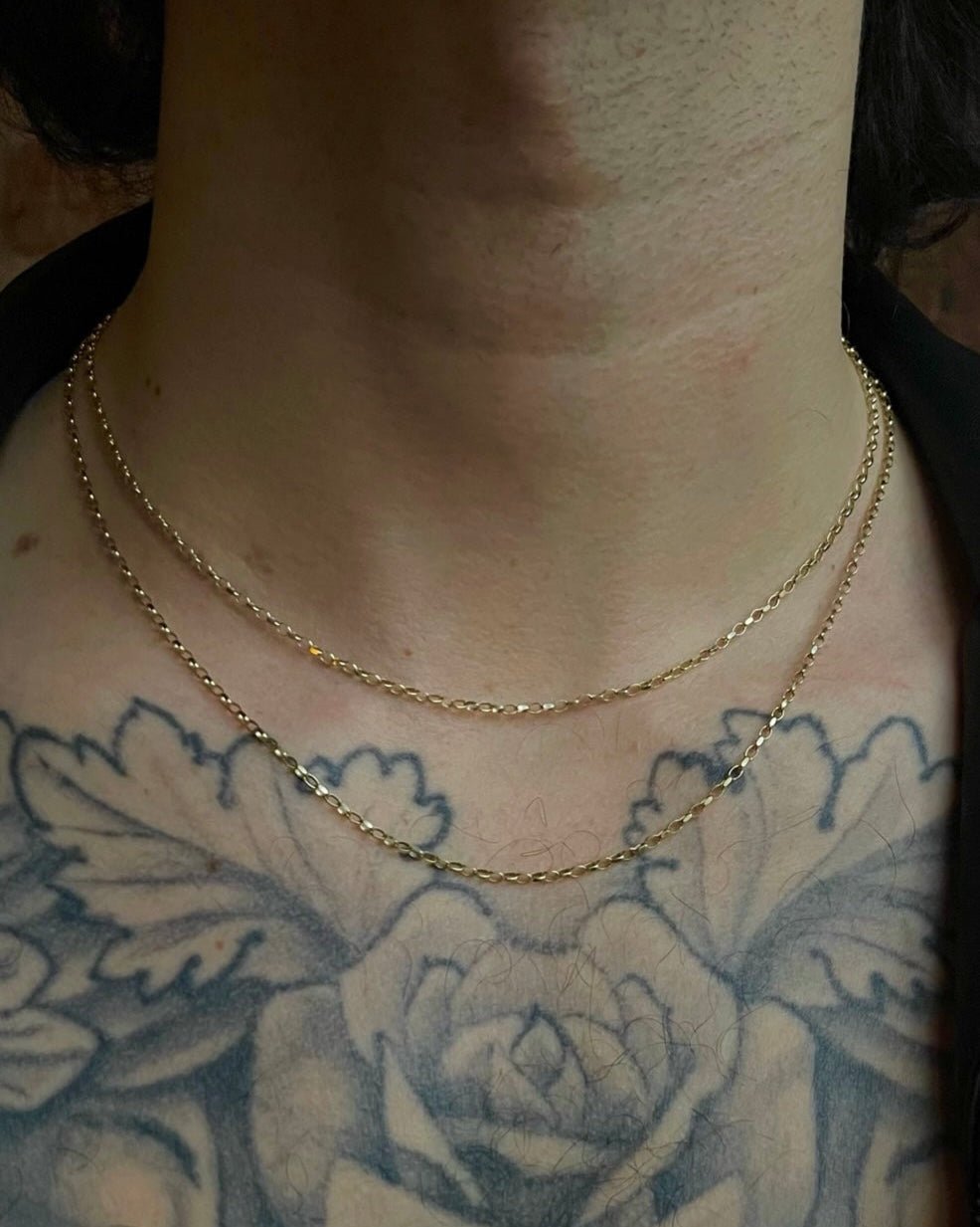 9K GOLD BELCHER NECKLACE - North Cross - Chain