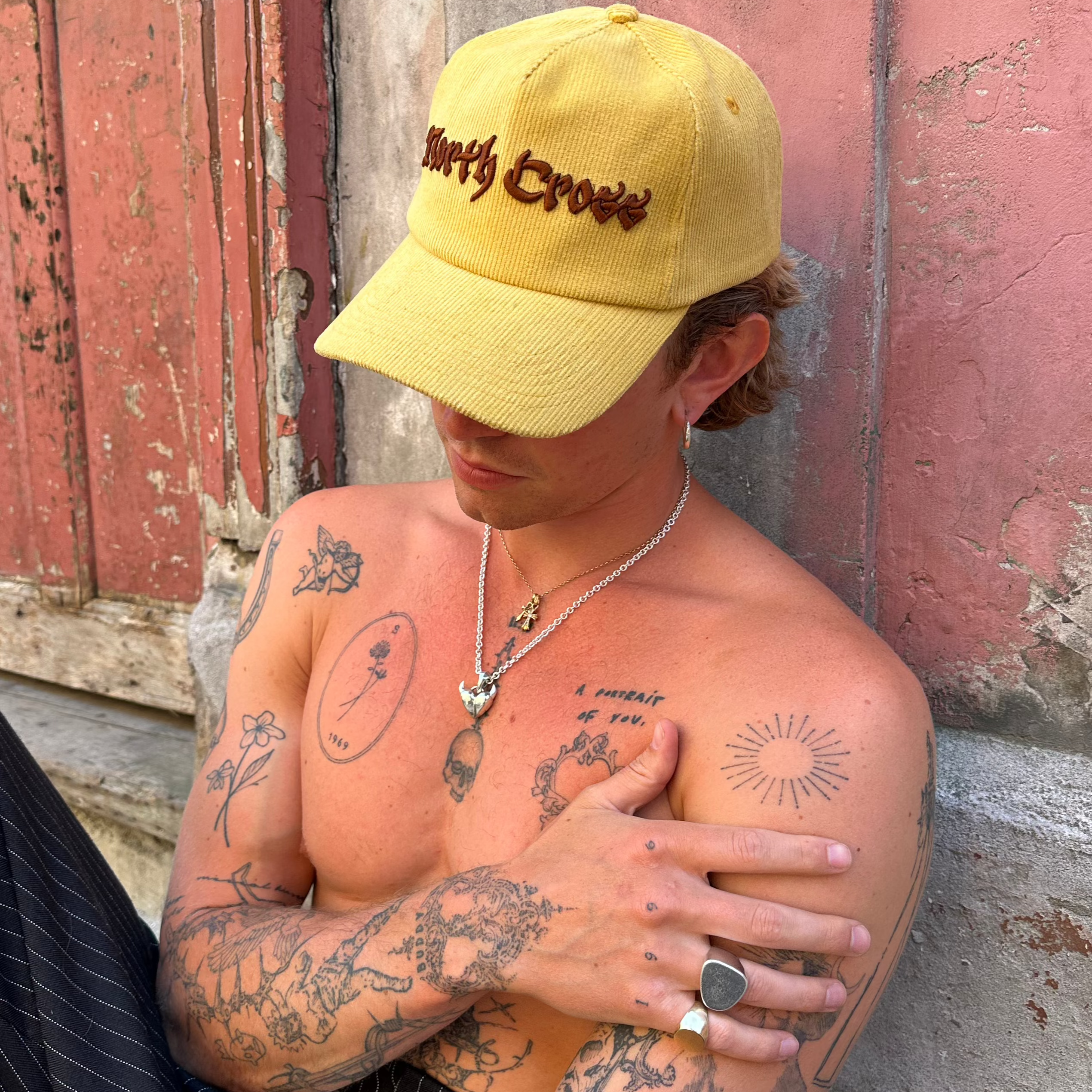 North Cross Yellow Cord Cap