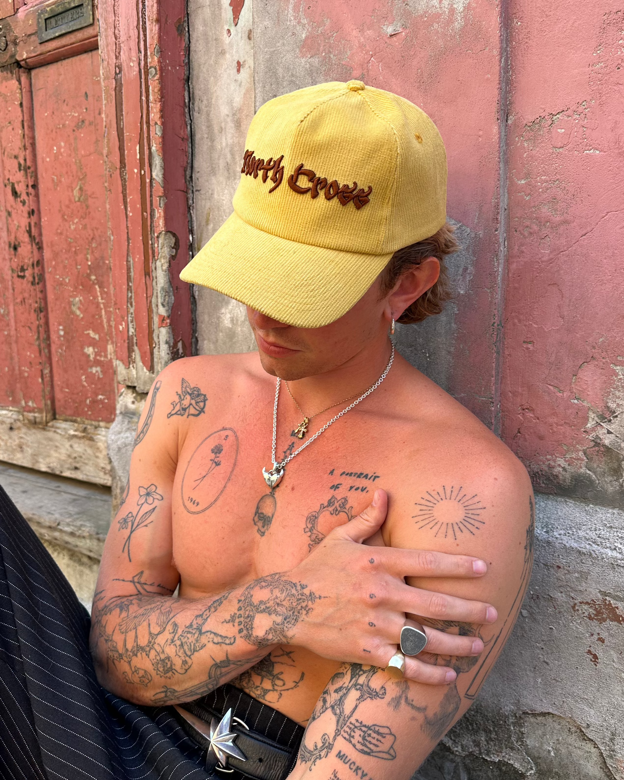 North Cross Yellow Cord Cap
