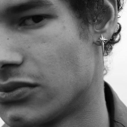 North Star stud earrings in 925 sterling silver