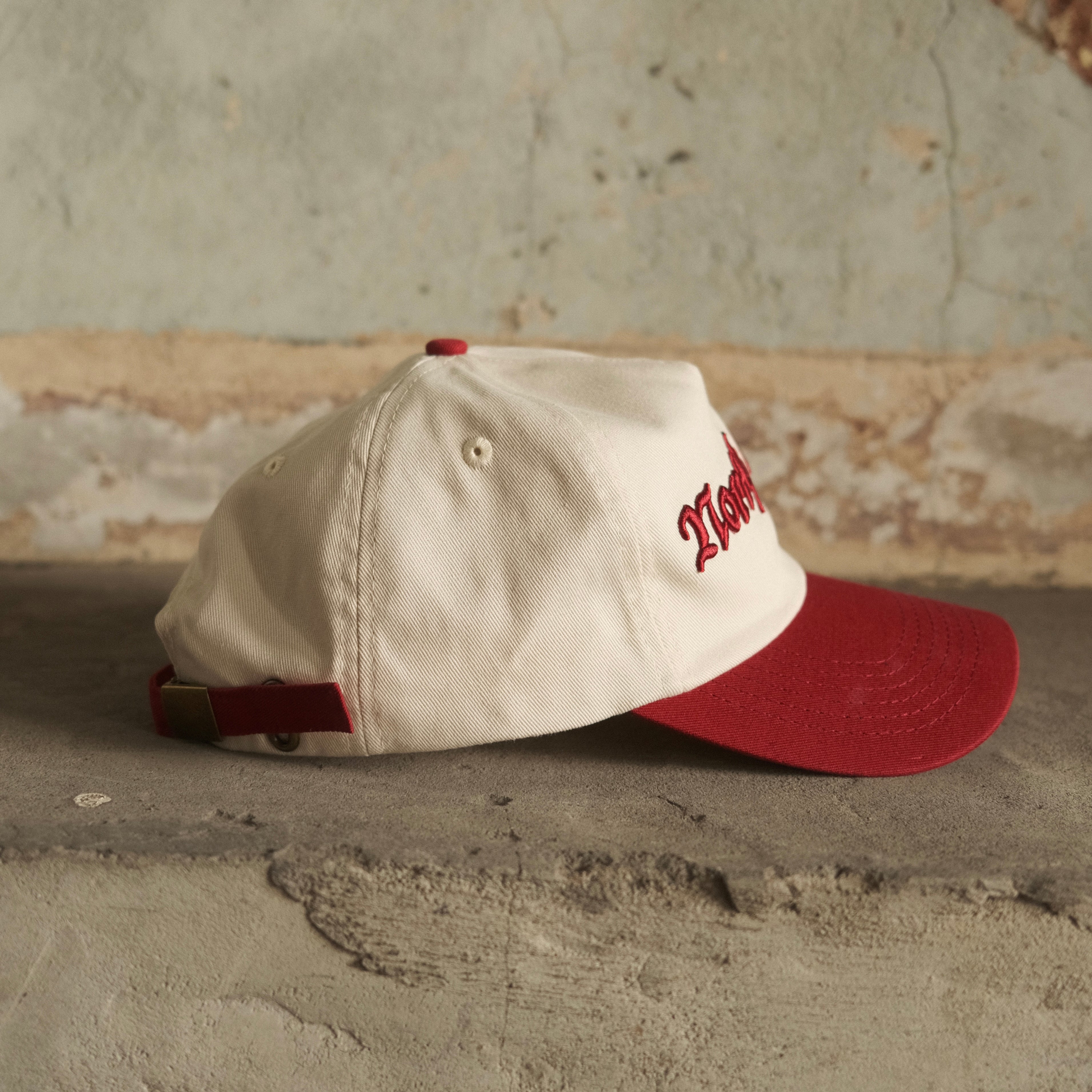 Red North Cross baseball cap