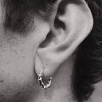 BARB WIRE HOOP - North Cross - Earring