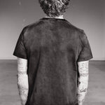 DISTRESSED CROPPED TEE - VINTAGE BLACK - North Cross - 