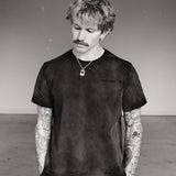 DISTRESSED CROPPED TEE - VINTAGE BLACK - North Cross - 