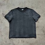 DISTRESSED CROPPED TEE - VINTAGE BLACK - North Cross - 
