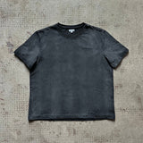 DISTRESSED CROPPED TEE - VINTAGE BLACK - North Cross - 