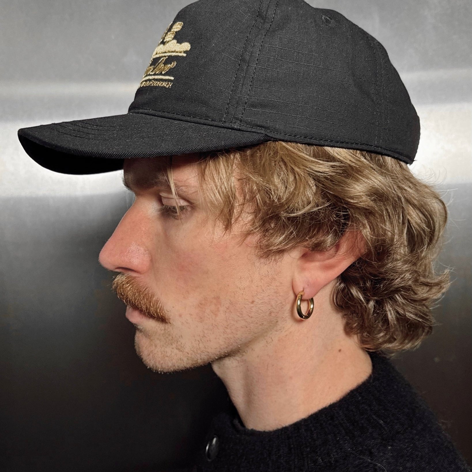 GOLD NC LARGE HOOP - North Cross - Earring