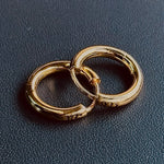 GOLD NC LARGE HOOP - North Cross - Earring