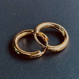 GOLD NC LARGE HOOP - North Cross - Earring