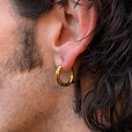 GOLD NC LARGE HOOP - North Cross - Earring