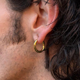 GOLD NC LARGE HOOP - North Cross - Earring