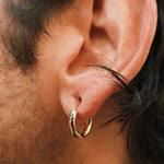 GOLD SMALL HOOP - North Cross - Earring