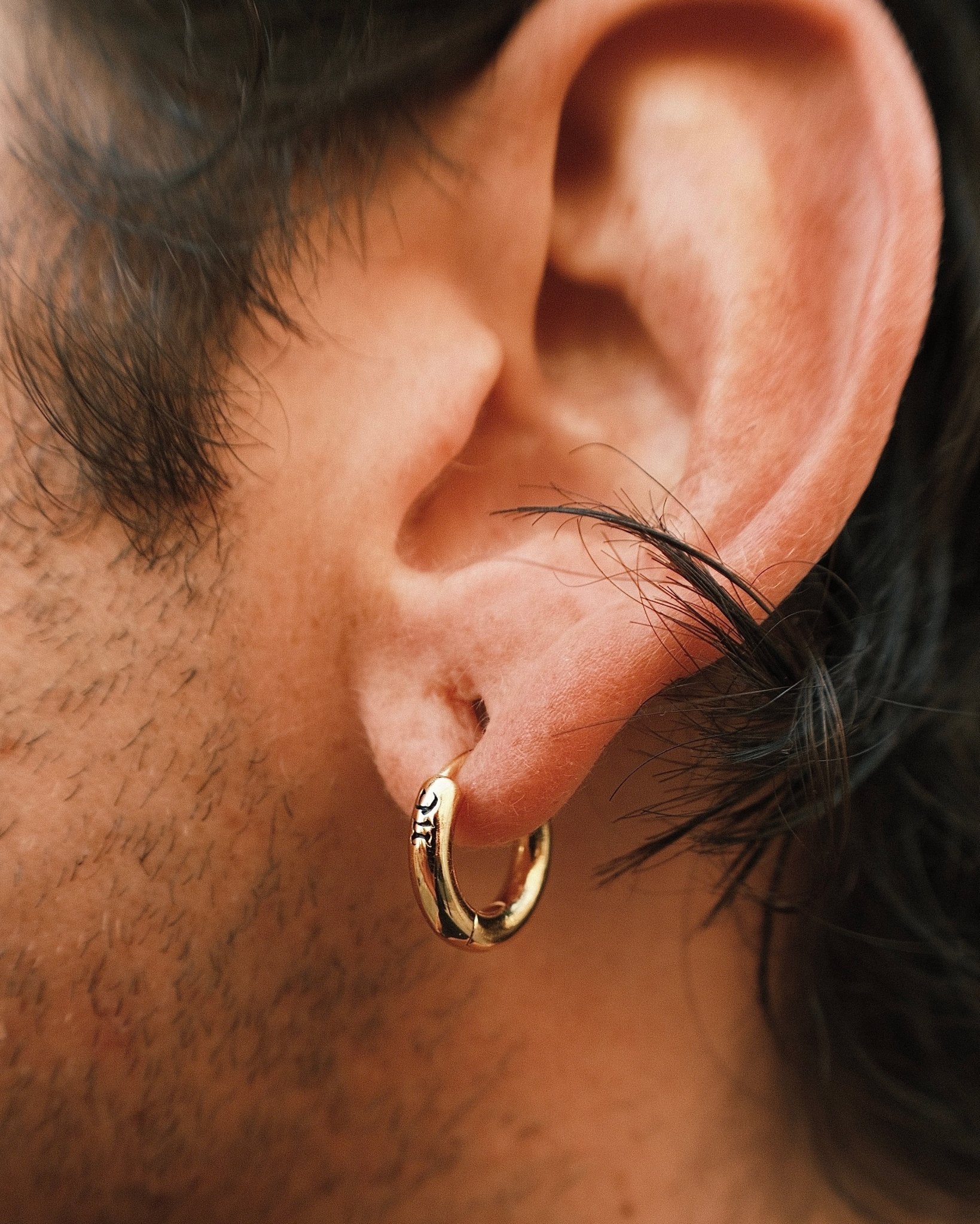 GOLD SMALL HOOP - North Cross - Earring