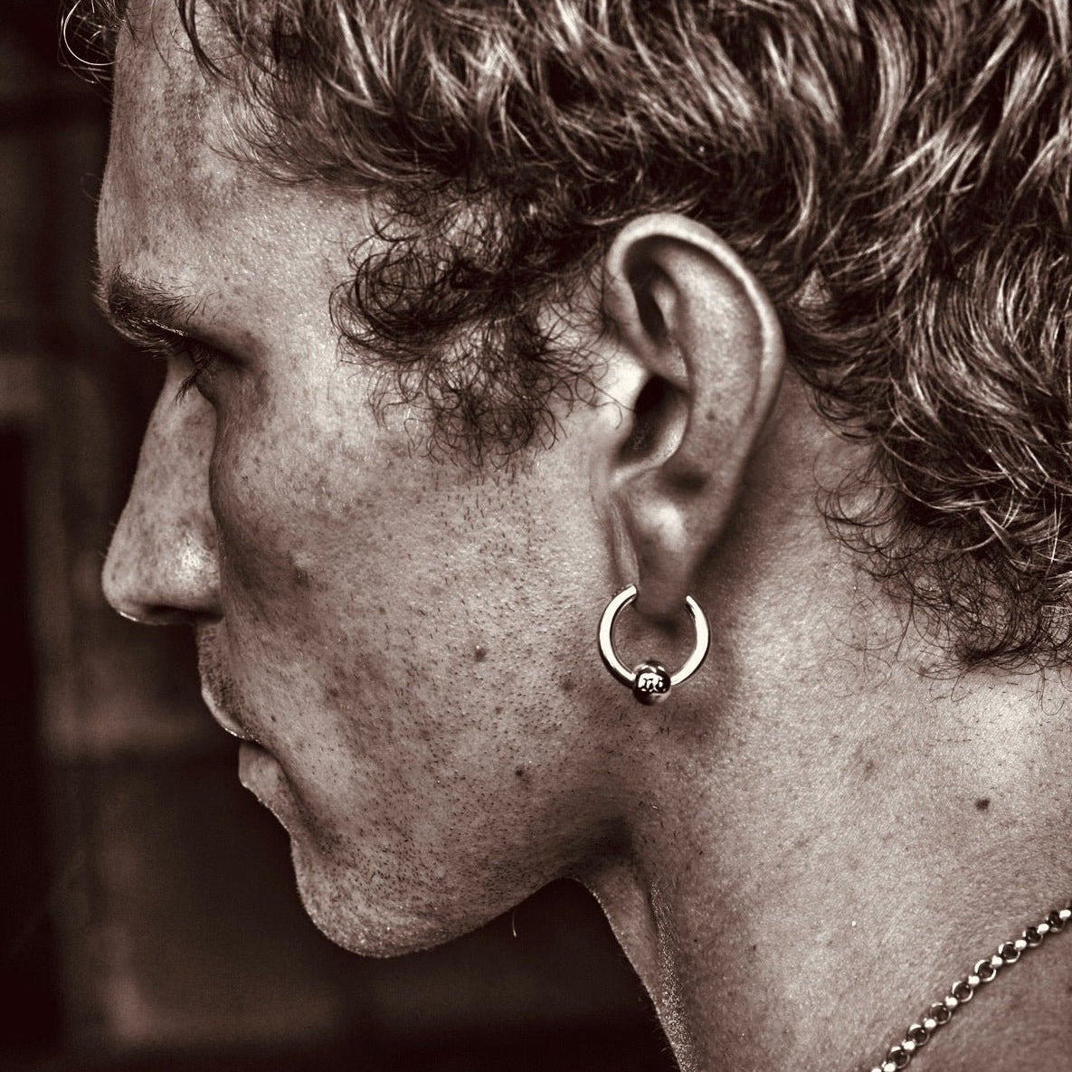 HOOP BALL - North Cross - Earring