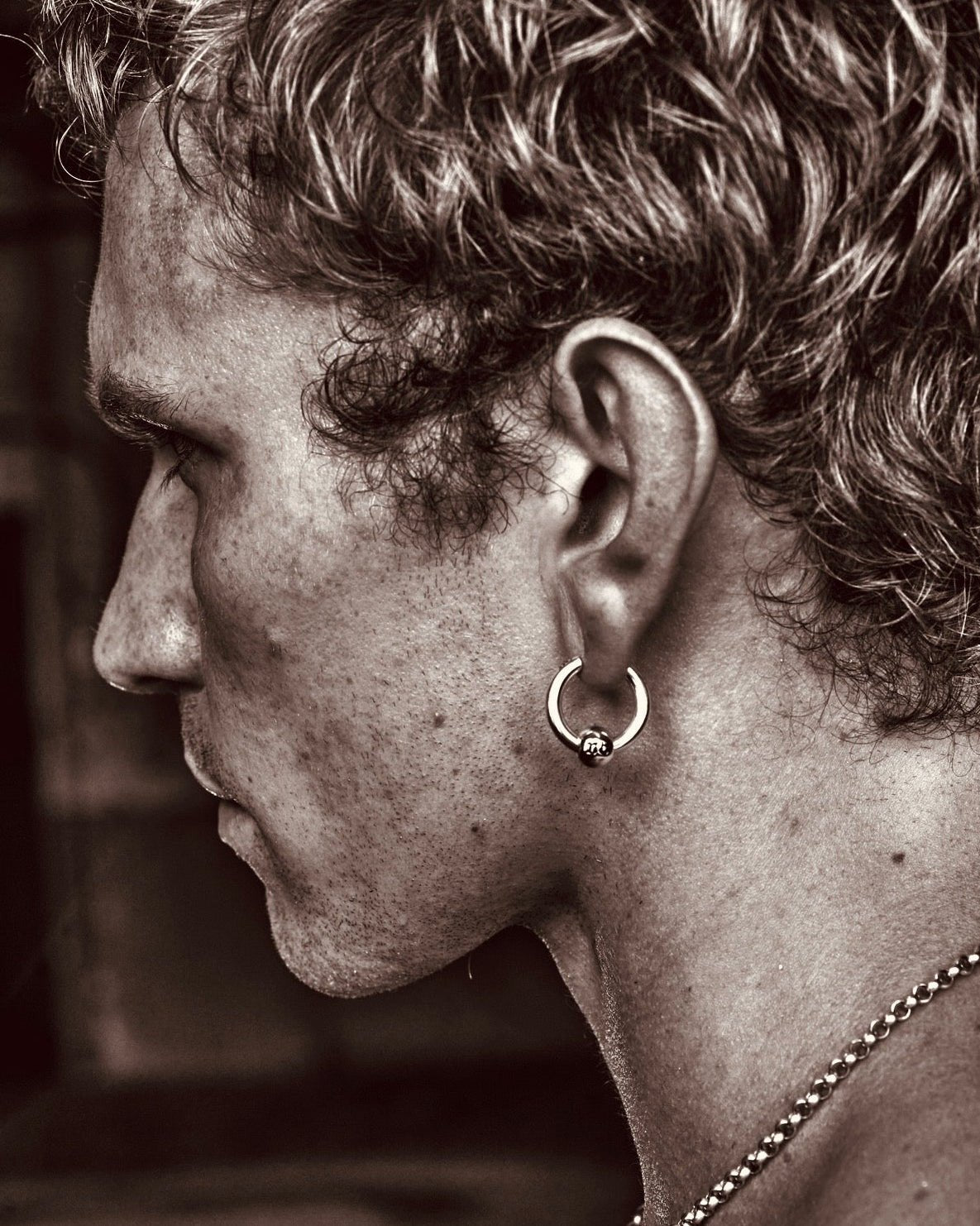 HOOP BALL - North Cross - Earring