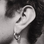 LARGE BALL HOOP - North Cross - Earring