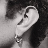 LARGE BALL HOOP - North Cross - Earring