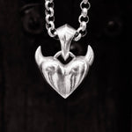 LARGE HORNED HEART PENDANT - North Cross - Pendant