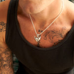 LARGE HORNED HEART PENDANT - North Cross - Pendant