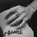 LEOPARD HORNED HEART RING - North Cross - Rings