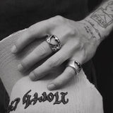 LEOPARD HORNED HEART RING - North Cross - Rings