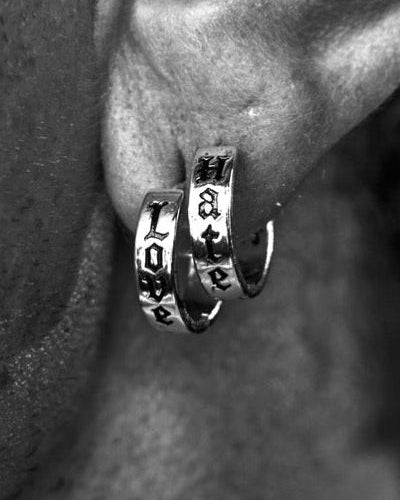LOVE HATE HOOP (coming soon) - North Cross - Earring
