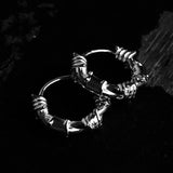 NC BARB WIRE HOOP - North Cross - Earring