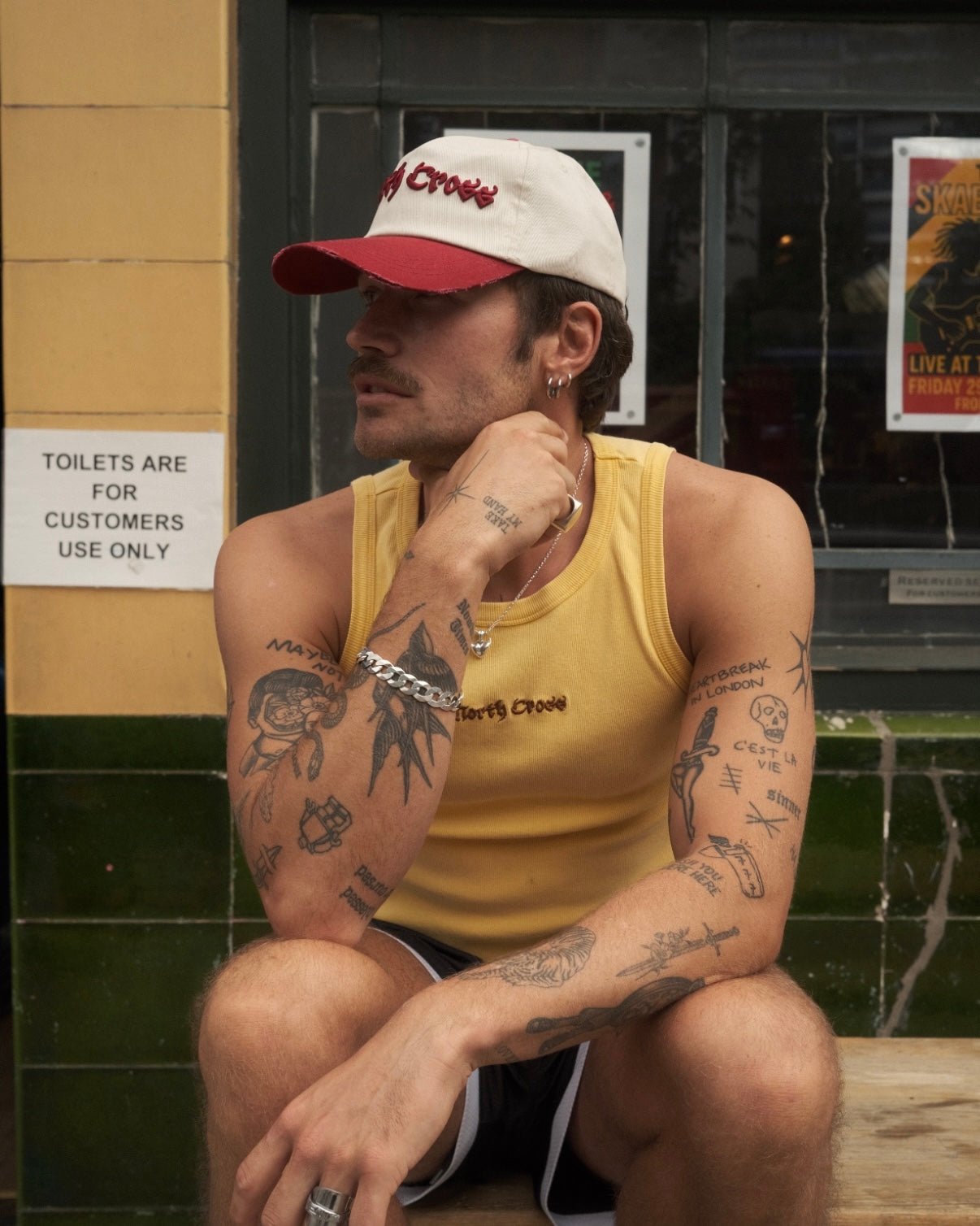 RIBBED TANK TOP - VINTAGE YELLOW - North Cross - 