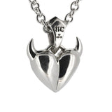 SMALL HORNED HEART PENDANT - North Cross - Pendant