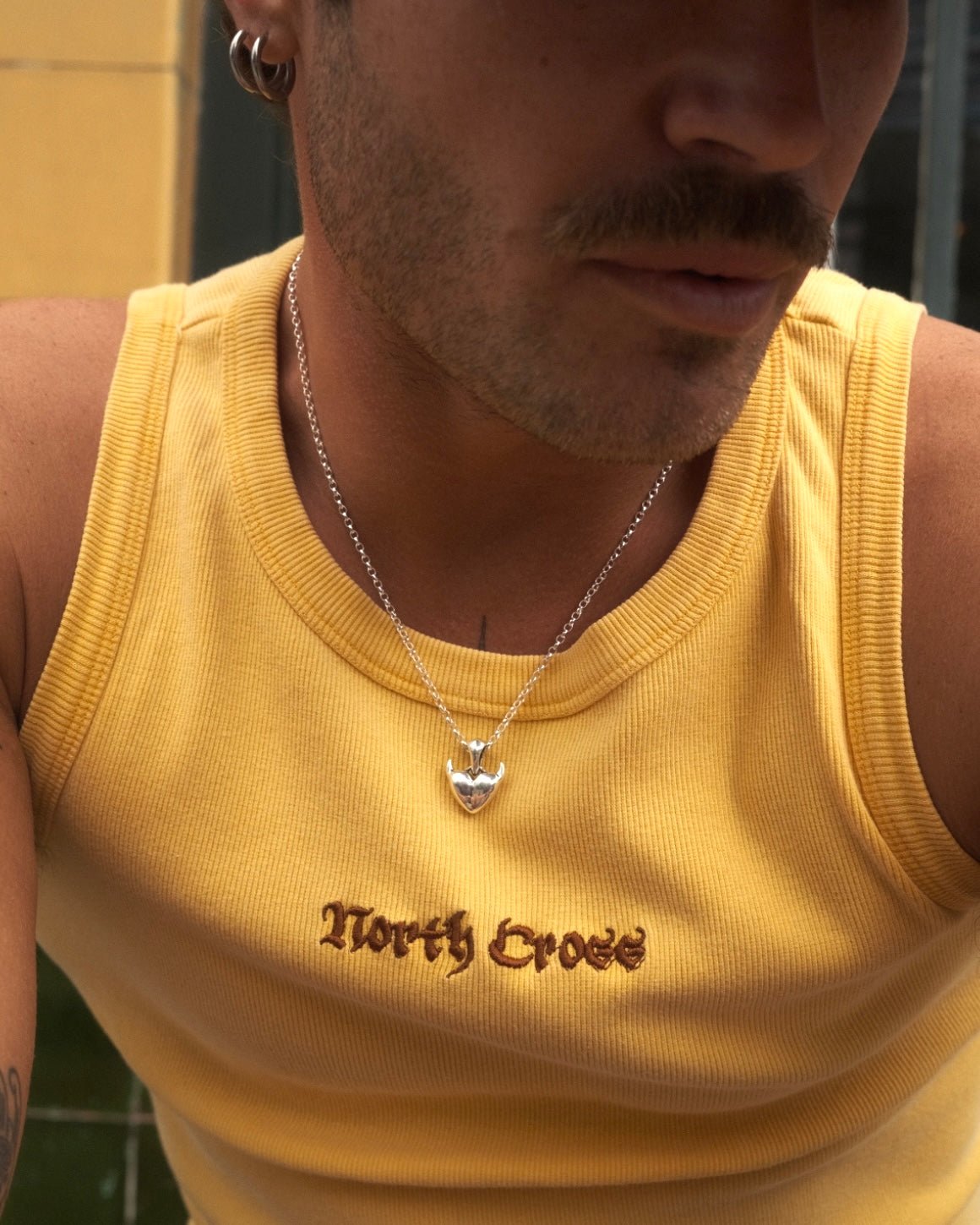 SMALL HORNED HEART PENDANT - North Cross - Pendant